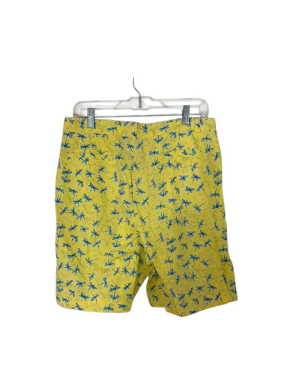 Lilly Pulitzer Vintage White Label Yellow Dragonfly shorts men sz 34